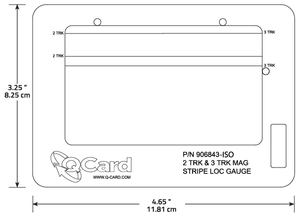 Q Card 2-3 TRK Mag Stripe Location Guide Diagram-ISO