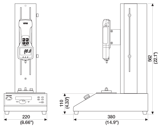 Q-Card Peel Tester Diagram