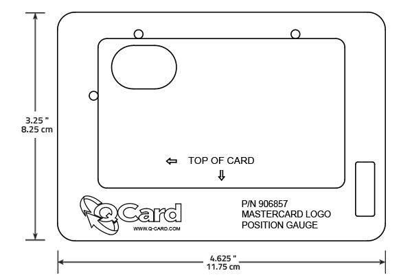 Mastercard Logo Position Gauge Outline